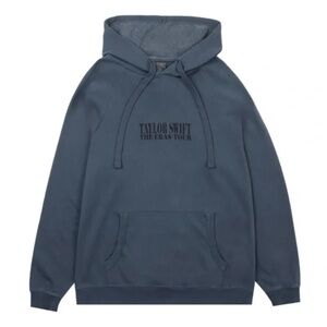 Taylor Swift The Eras Tour International Tour Washed Blue Hoodie size medium